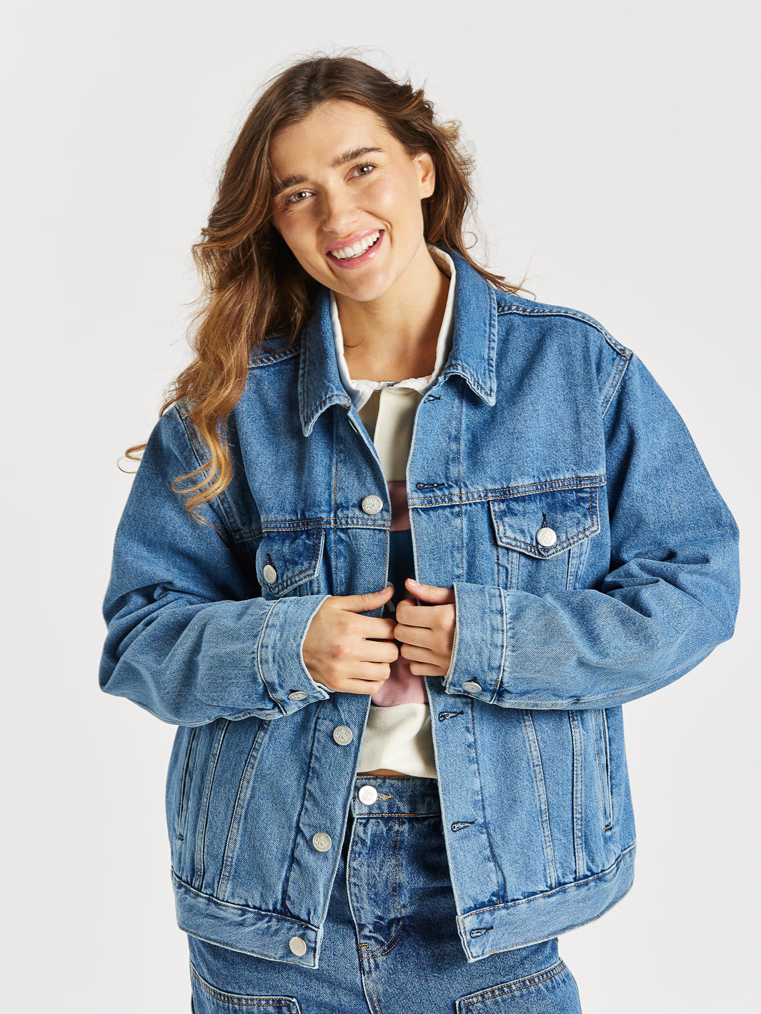 Denim Jacket H And M Oversized Shirt Jacket H&M Clothing For Women