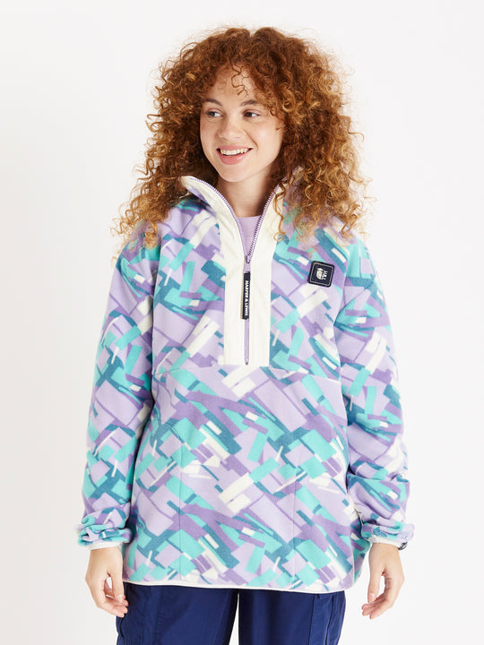 Neve Retro Pattern 1/2 Zip Fleece