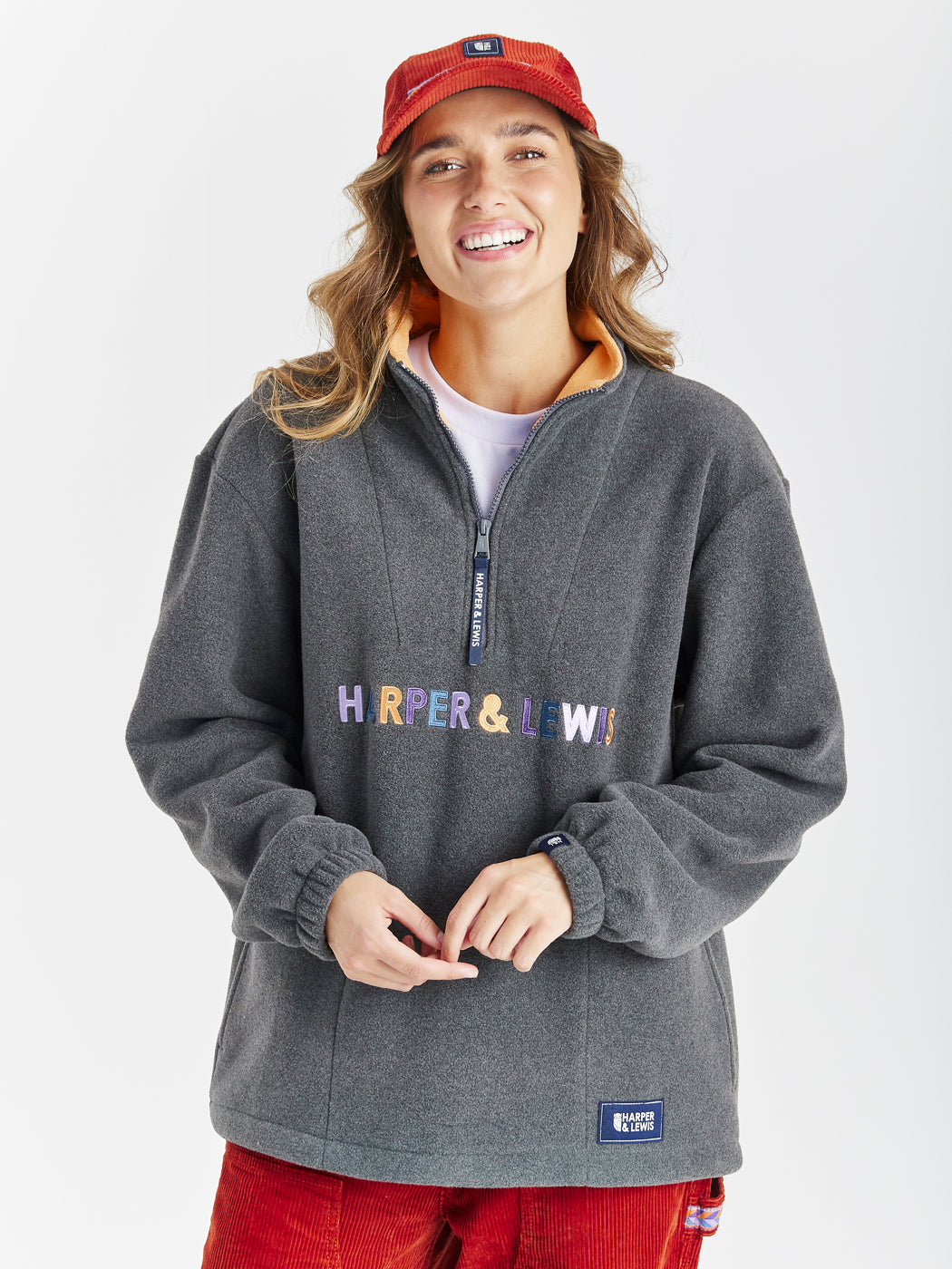 Aubin 1/4 Zip Fleece Grey – Harper & Lewis