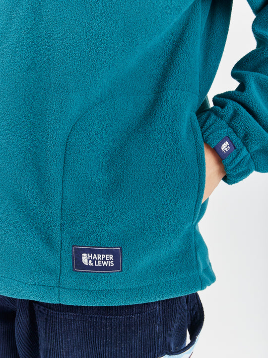 Ocean 1/4 Zip Fleece Donkergroen