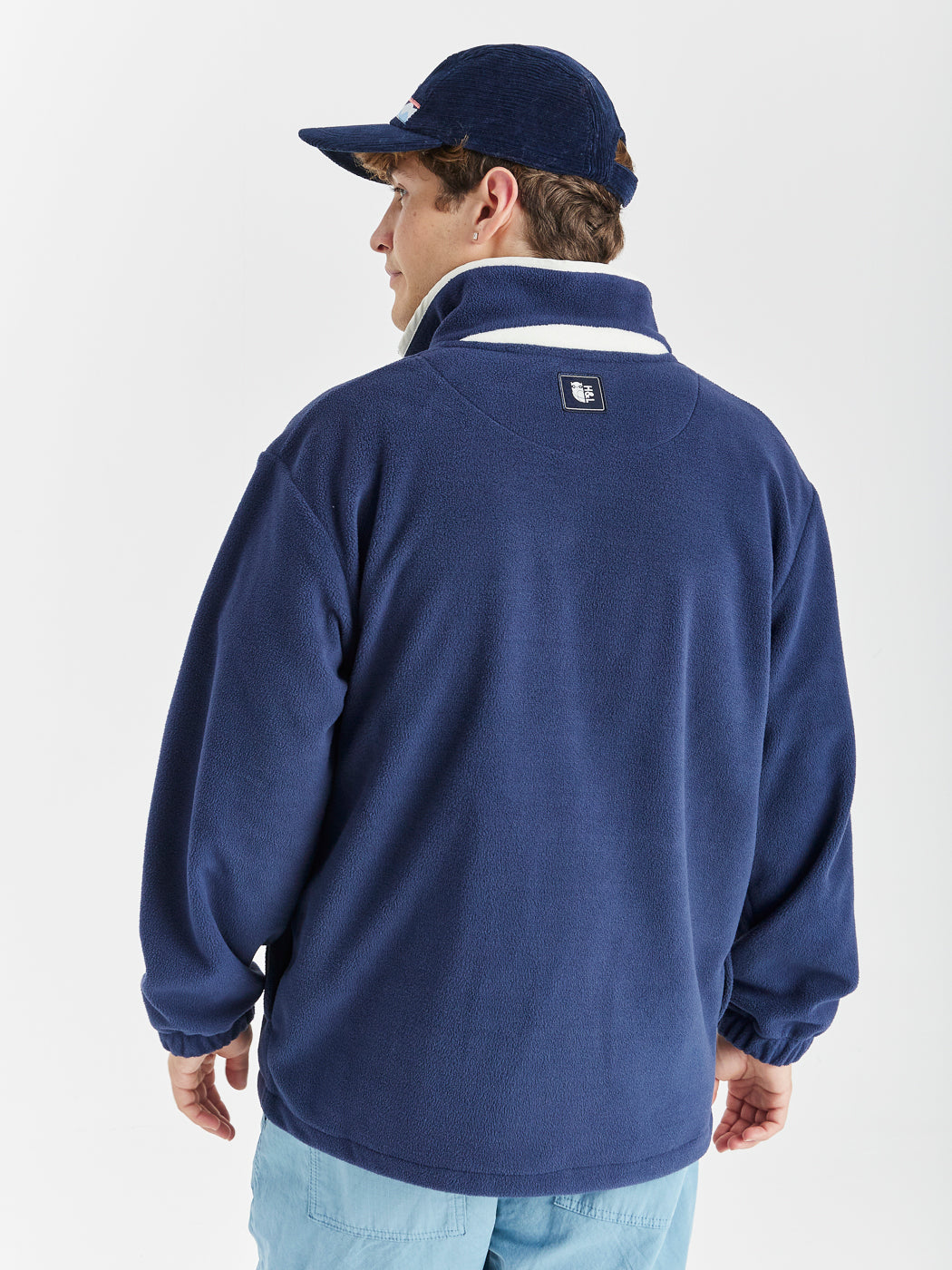 Ocean 1/4 rits fleece marineblauw