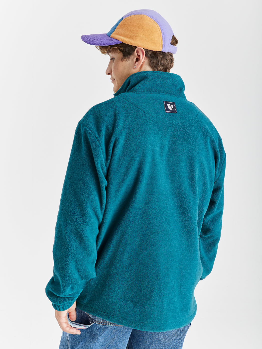 Brooklyn 1/4 Zip Fleece Donkergroen