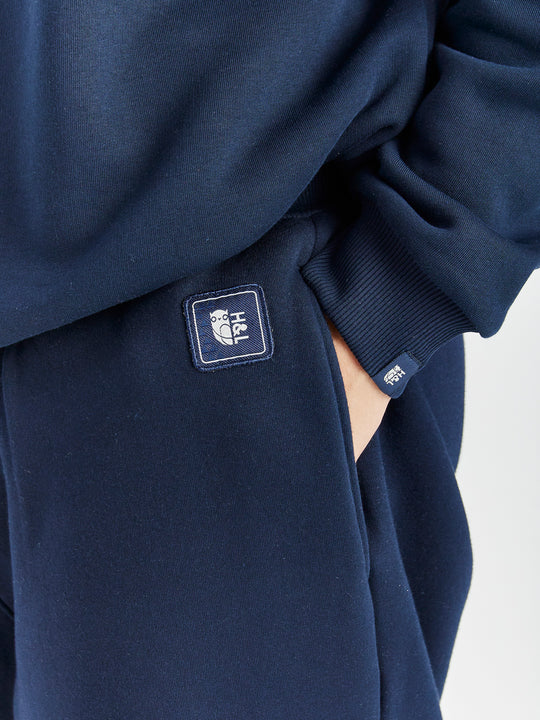 Aya Barrel Joggers Navy