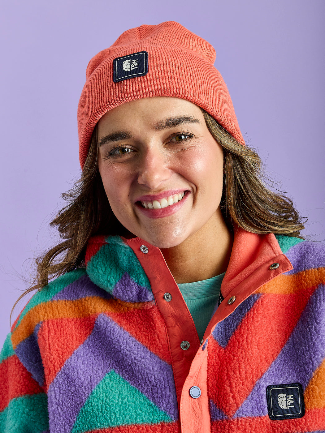 Vail Beanie Coral – Harper & Lewis