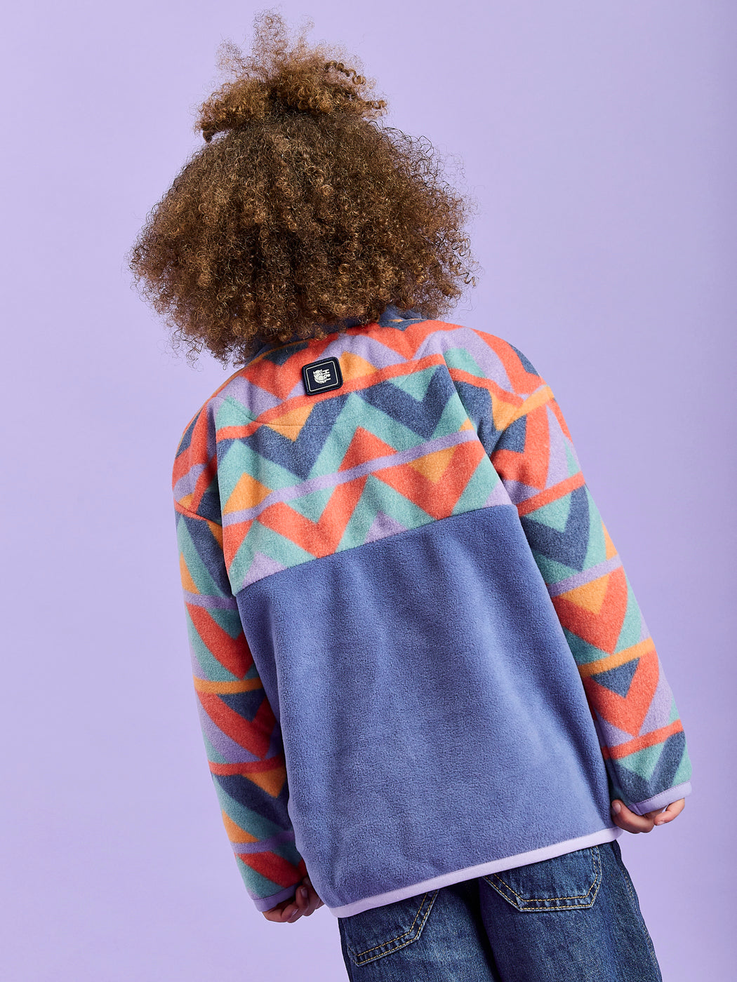 Kids Bodie Retro Pattern 1/4 Zip Fleece