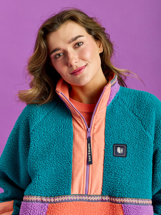 Avalynn 1/2 Zip Sherpa Fleece