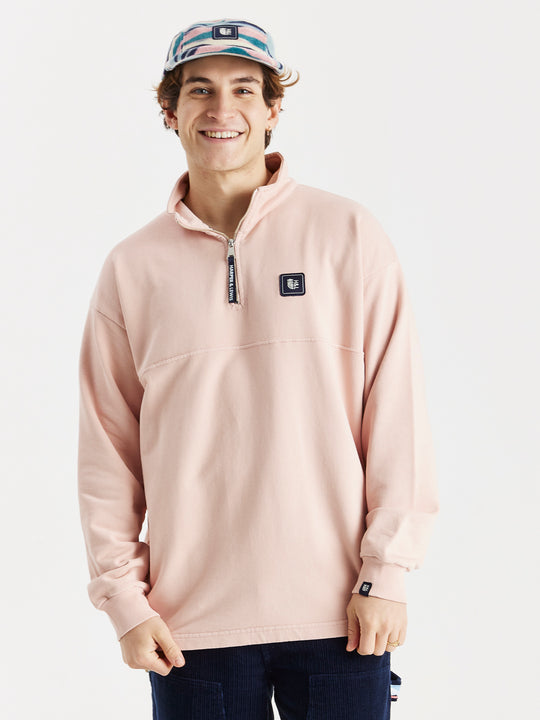 Lumi 1/4 Zip Sweater Dusty Pink