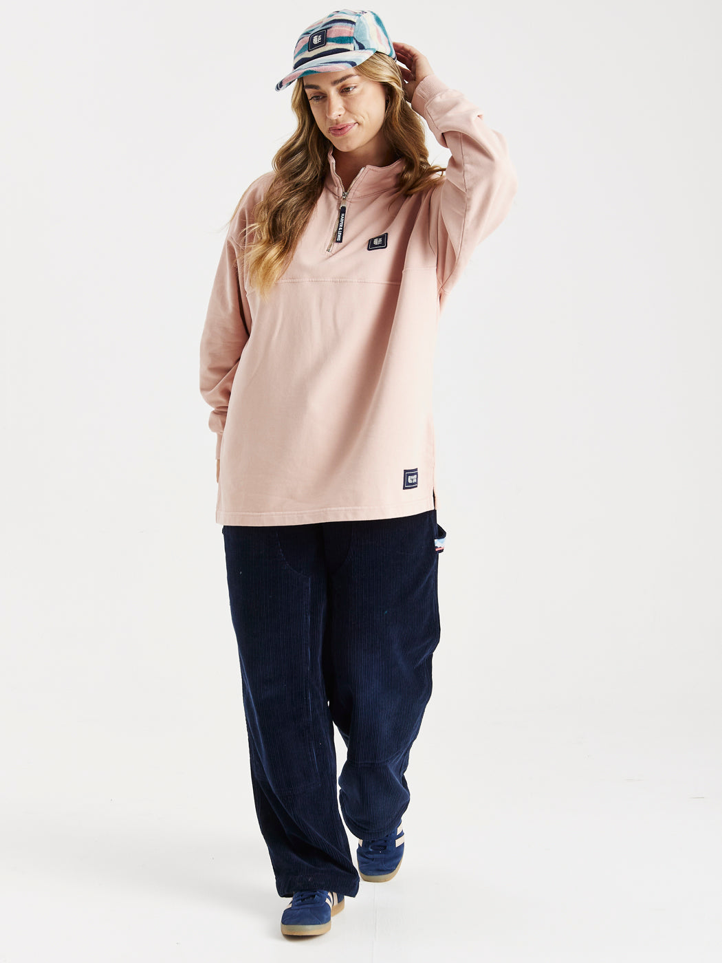 Lumi 1/4 Zip Sweater Dusty Pink