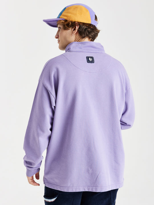 Camille 1/4 Zip Sweater Deep Lavender