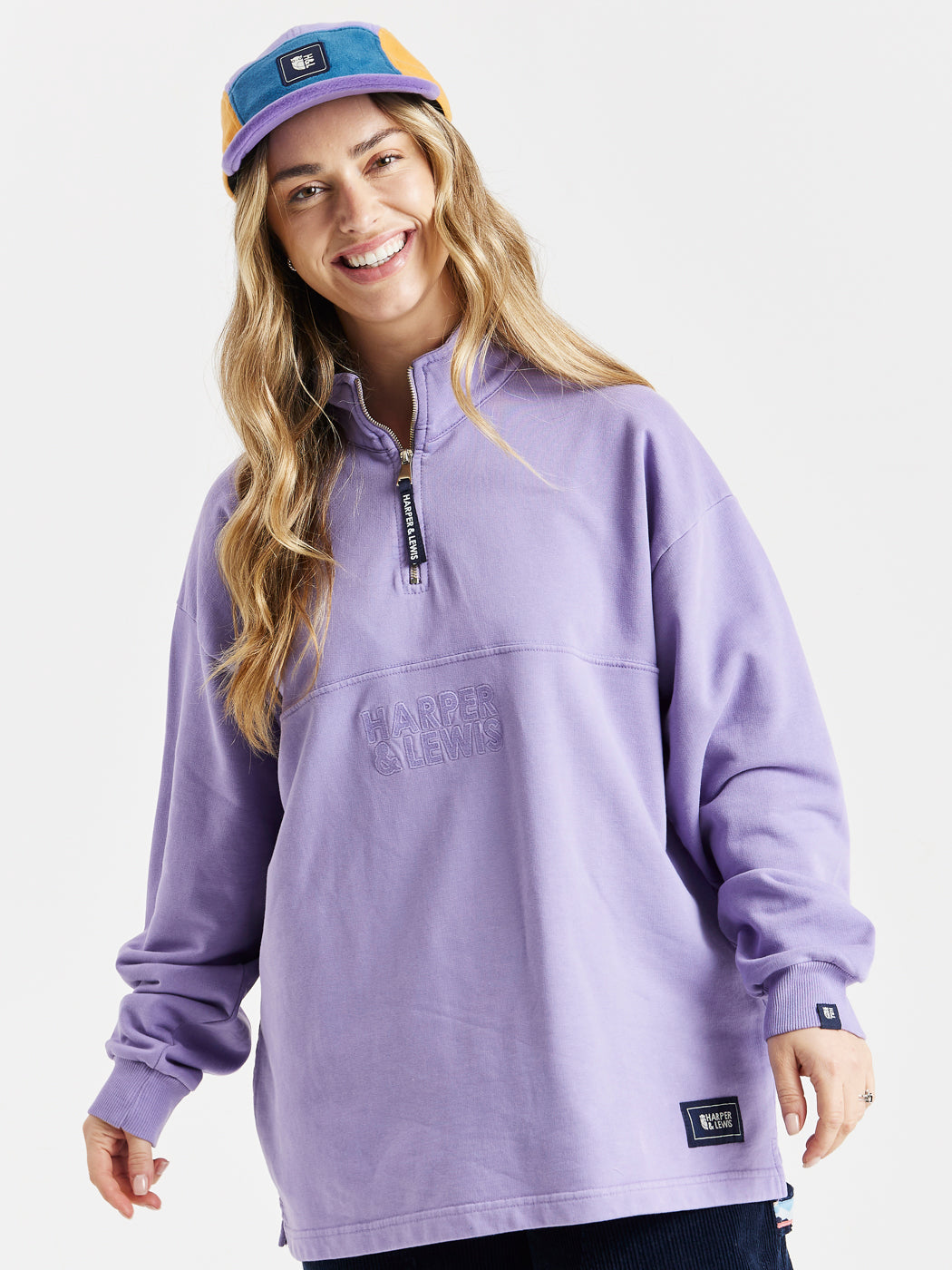 Camille 1/4 Zip Sweater Deep Lavender