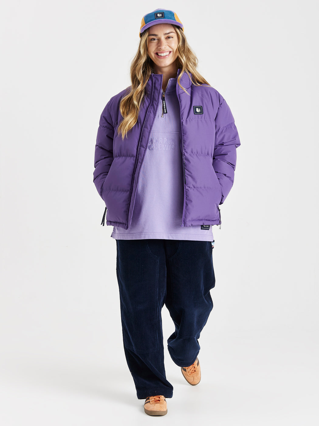 Camille 1/4 Zip Sweater Deep Lavender