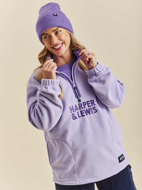 Elsa 1/4 Zip Fleece Lavender