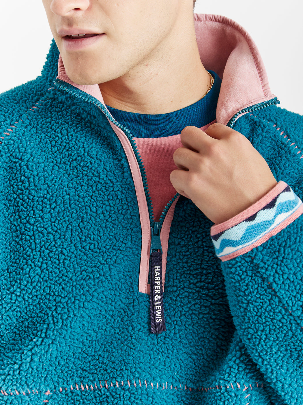 Gael 1/4 Zip Sherpa Fleece – Harper Lewis - Main Image