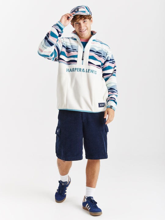 Sloan Retro Patroon 1/4 Rits Fleece