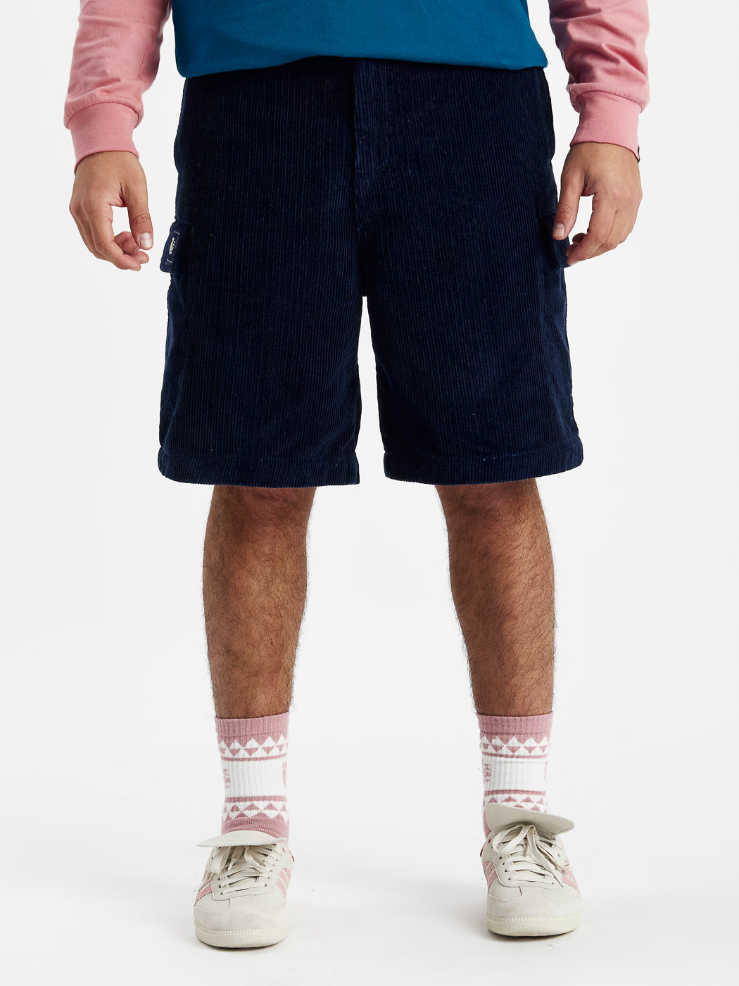 Raye Corduroy Jorts Navy