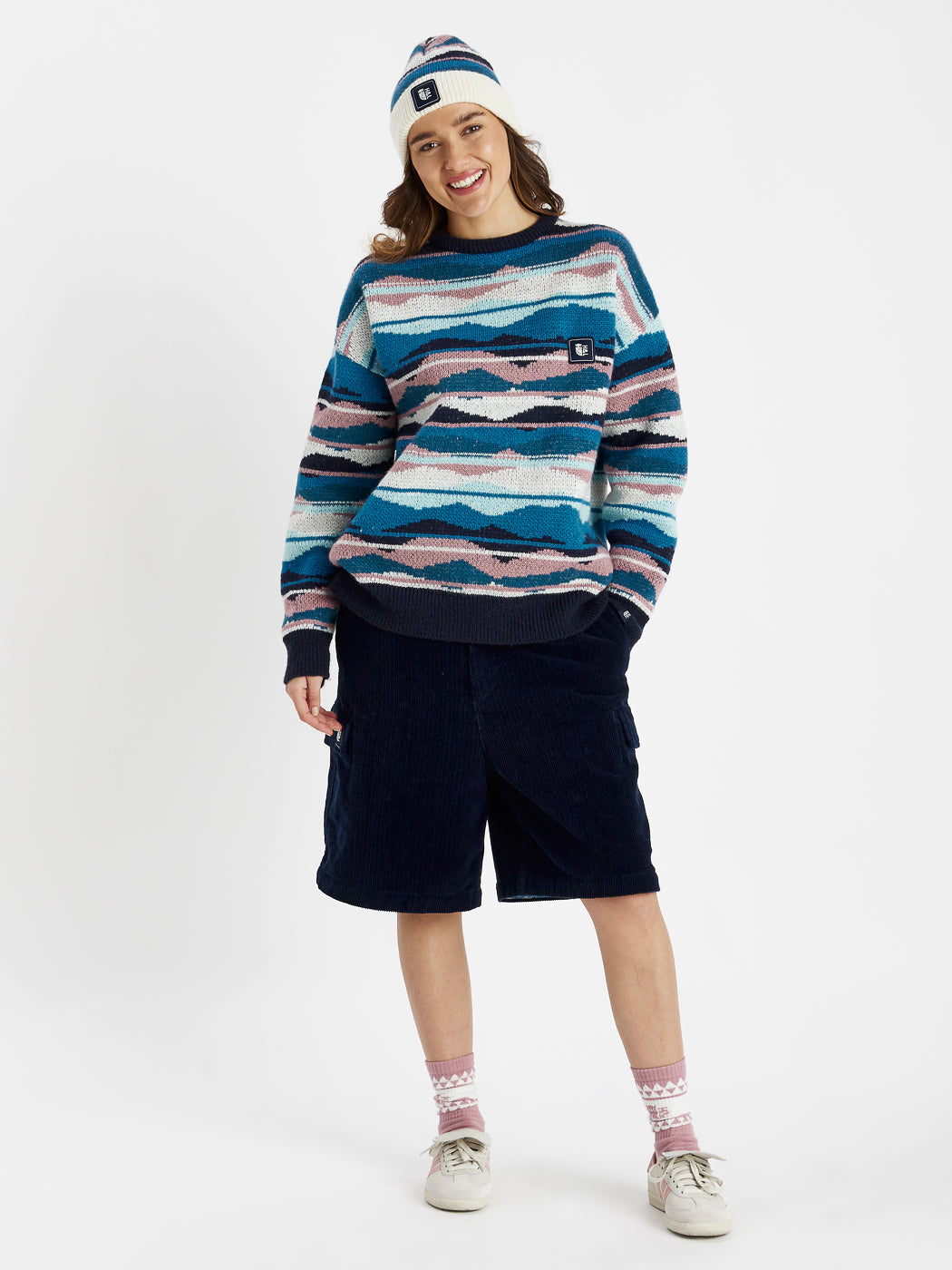 Jude Retro Pattern Knitted Jumper