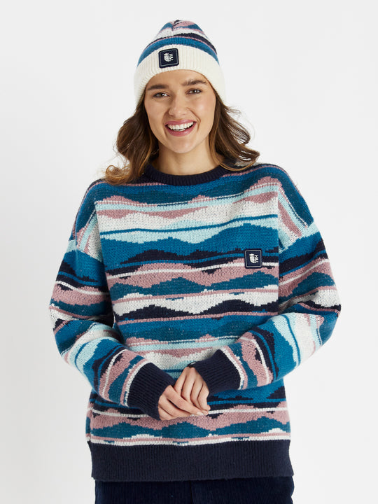 Jude – Strickpullover mit Retro-Muster