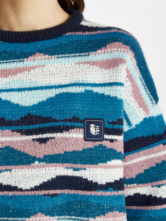 Jude Retro Pattern Knitted Jumper