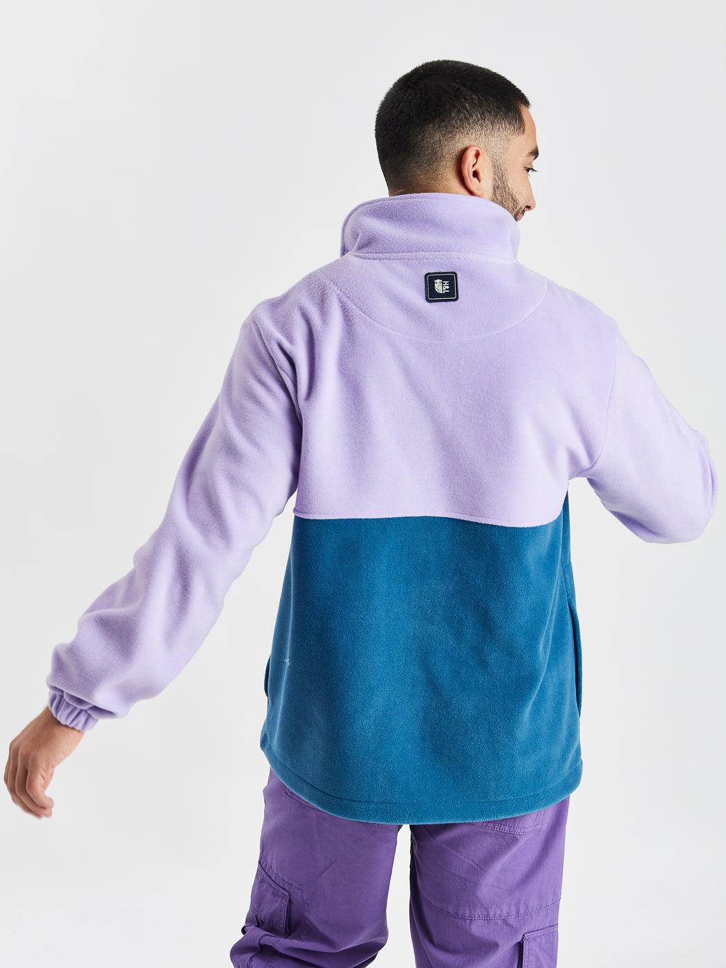 Mellow 1/4 Zip Fleece Lavender & Deep Purple