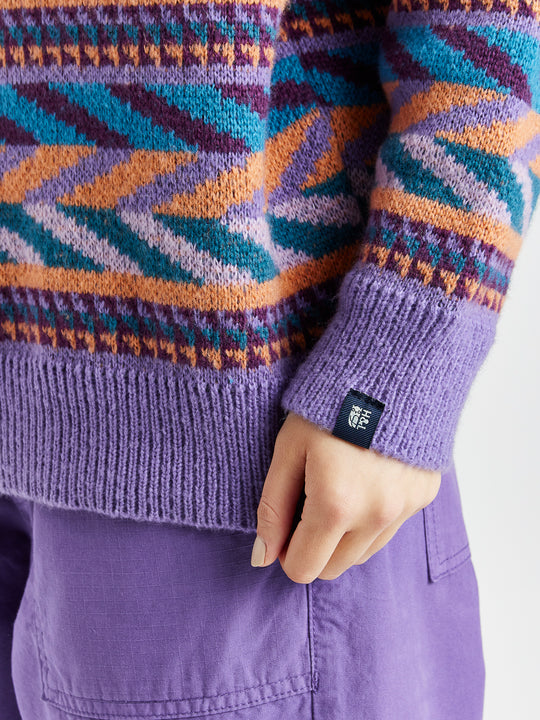 Strickpullover mit Kirby-Retromuster