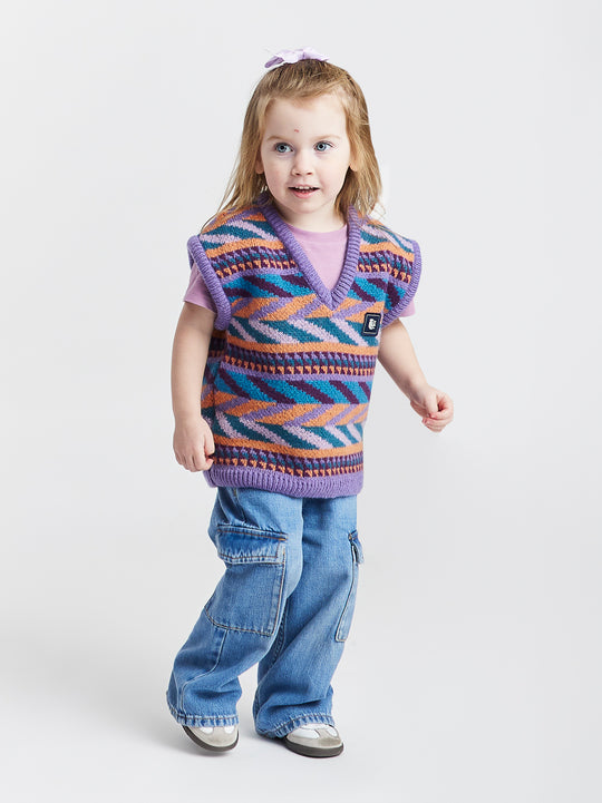 Kids Palmer Retro Pattern Tank Top