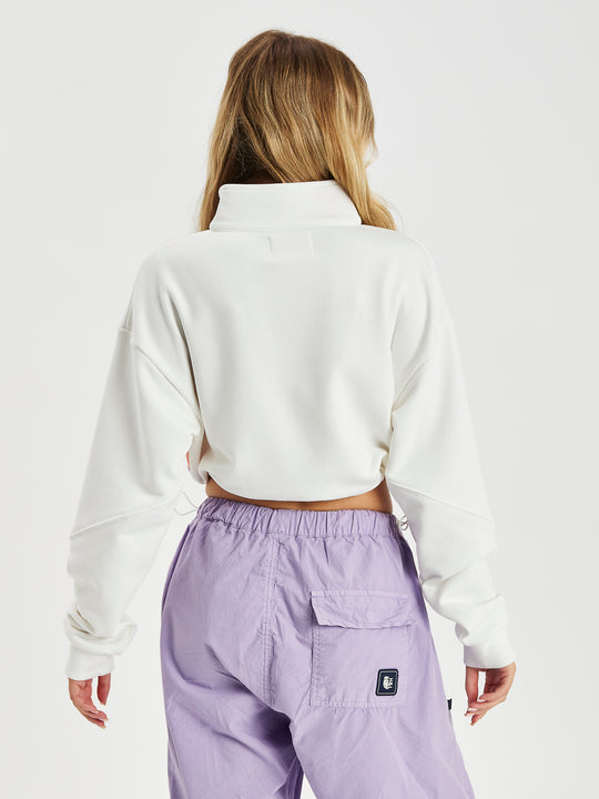 Vinca Cropped 1/4 Zip Sweater