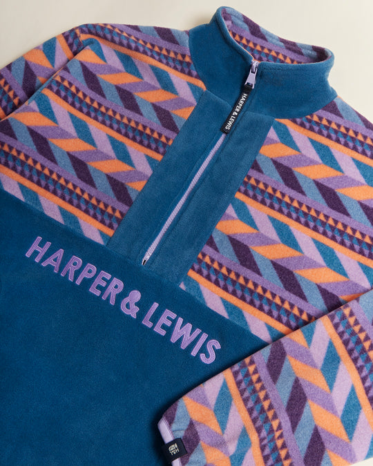 Sloan Retro Pattern 1/4 Zip Fleece