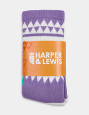 H&L Socks Mint & Deep Lavender