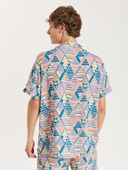 Clay Co-Ord Retro Pattern Shirt