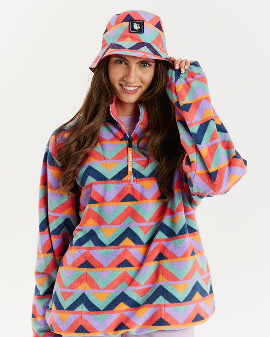 Raver Retro Pattern Bucket Hat