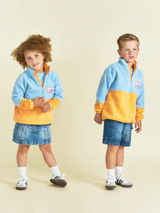 Goldie Fleece mit 1/4-Reißverschluss fŸr Kinder