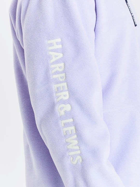 Birch 1/4 Zip Fleece Pale Lavender