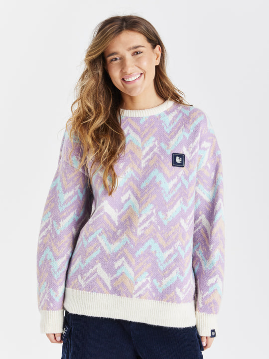 Reva Retro Pattern Knitted Jumper