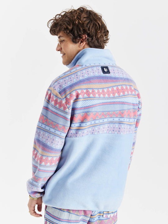 Kailani Retro Pattern 1/4 Zip Fleece