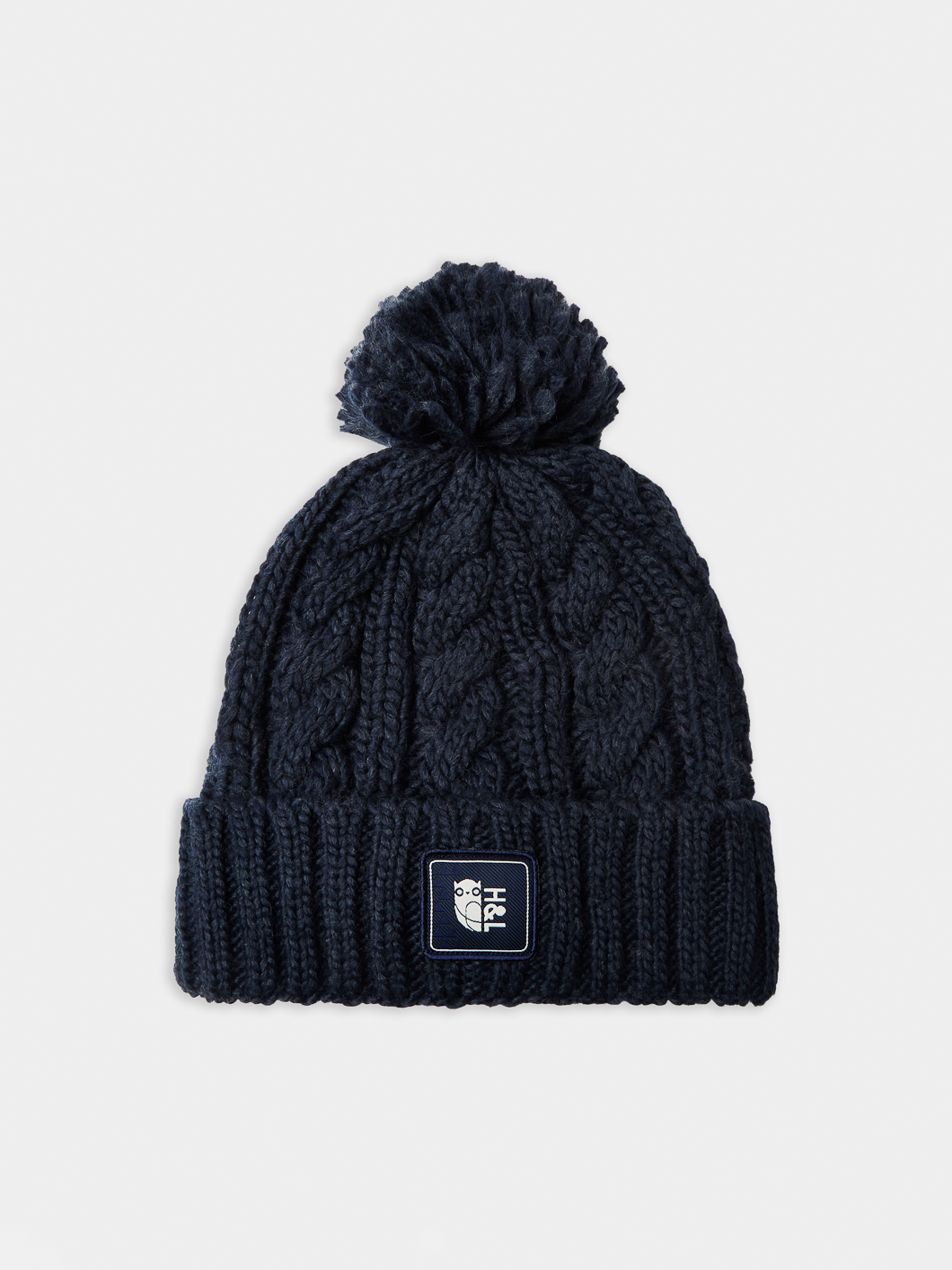 Grouse Cable Knit Beanie Navy