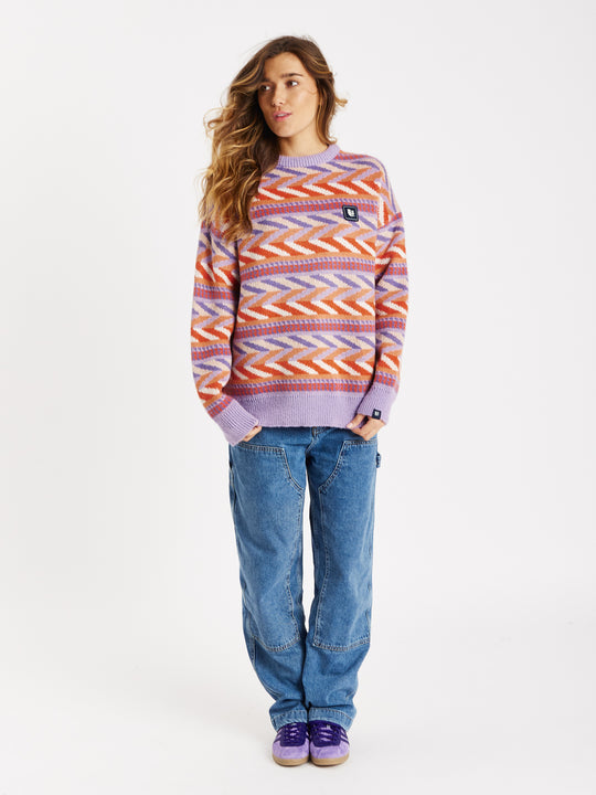 Beaumont Retro Pattern Knitted Jumper