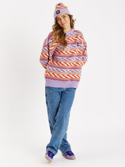 Beaumont Retro Pattern Knitted Jumper