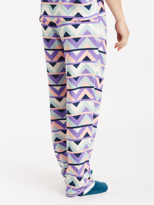 Polar Retro Pattern Long Pyjama Set