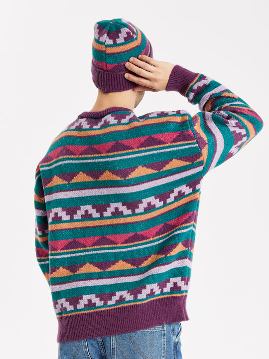 Tula – Strickpullover mit Retro-Muster