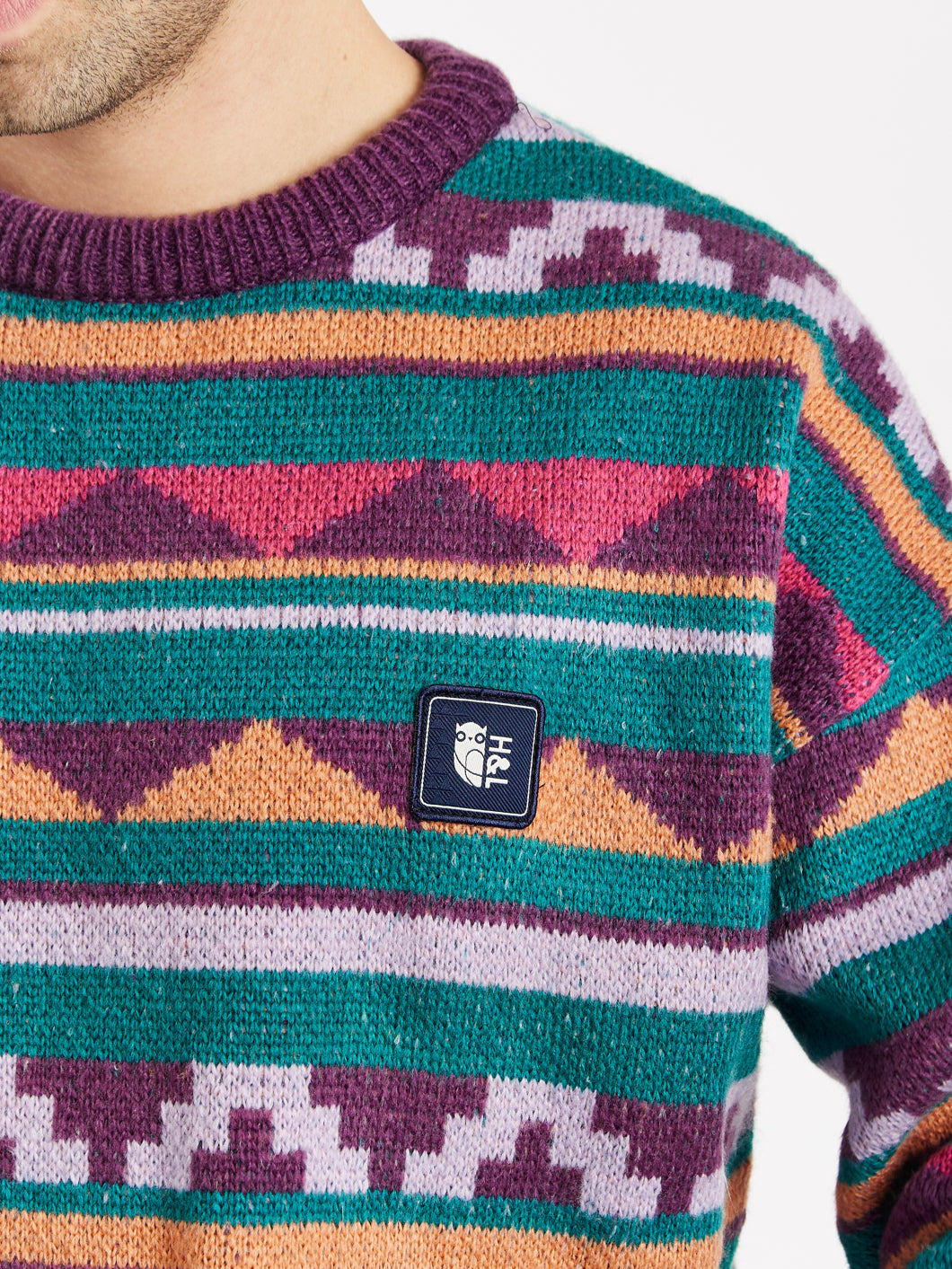 Tula – Strickpullover mit Retro-Muster