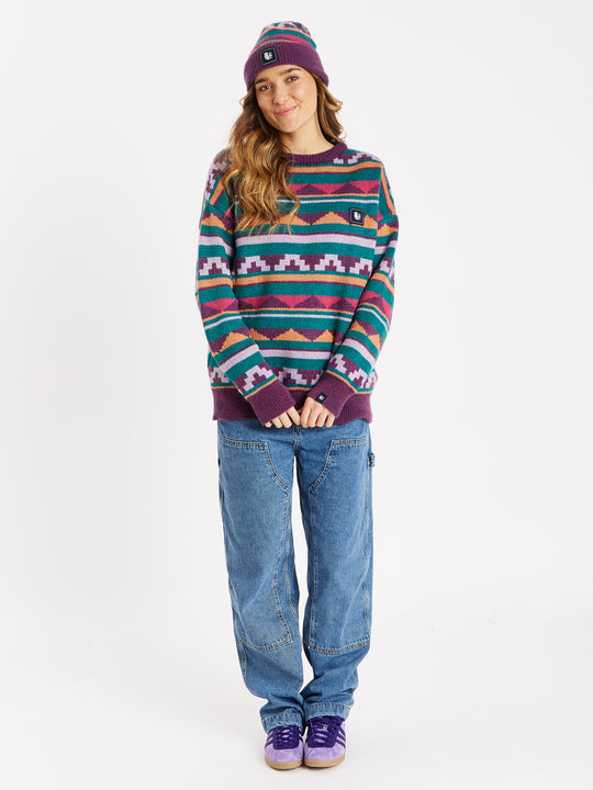 Tula Retro Pattern Knitted Jumper