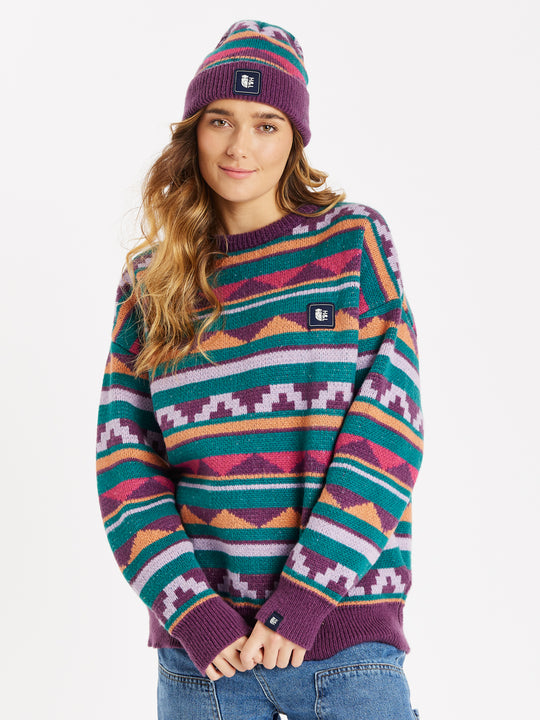 Tula – Strickpullover mit Retro-Muster