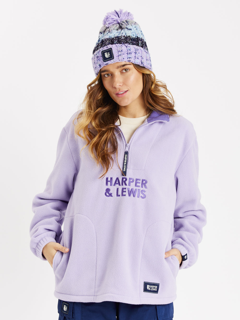 Camille 1/4 Zip Fleece Lavender