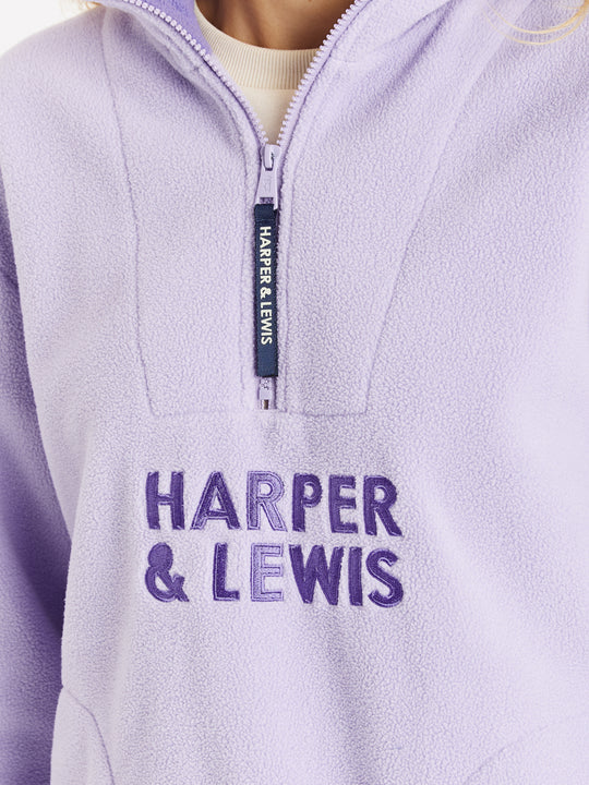 Camille 1/4 Zip Fleece Lavender