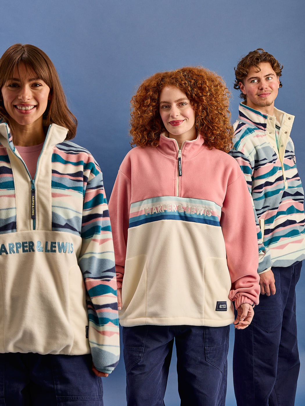 Bodie Retro Pattern 1/4 Zip Fleece – Harper & Lewis