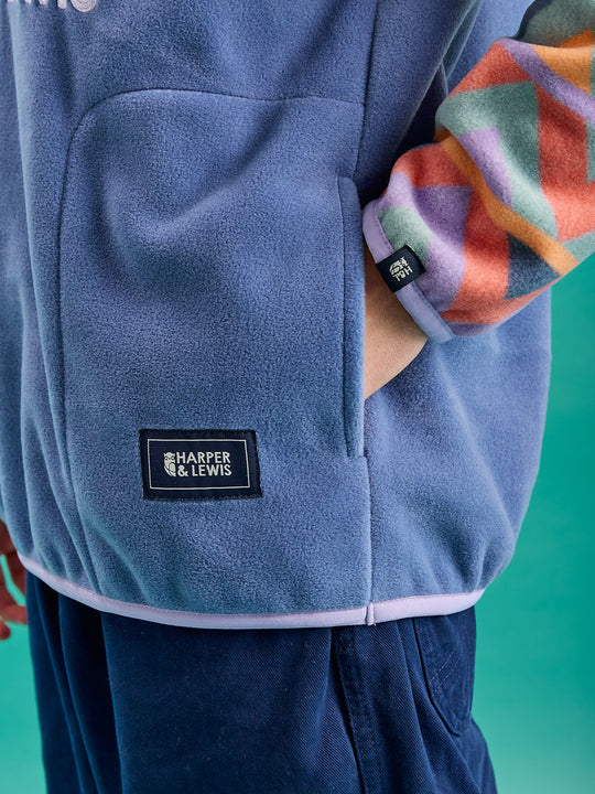 Bodie Retro Pattern 1/4 Zip Fleece