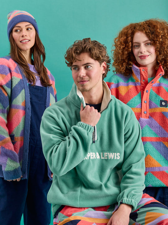 Ocean 1/4 Zip Fleece Sage