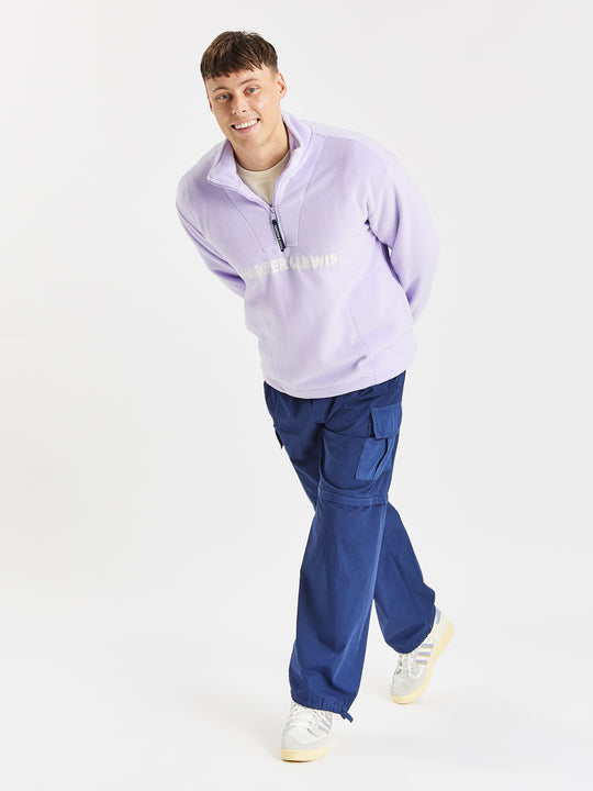 Tribe 1/4 Zip Fleece Lavendel