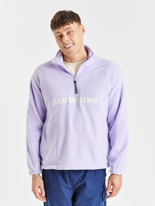 Tribe 1/4 Zip Fleece Lavender