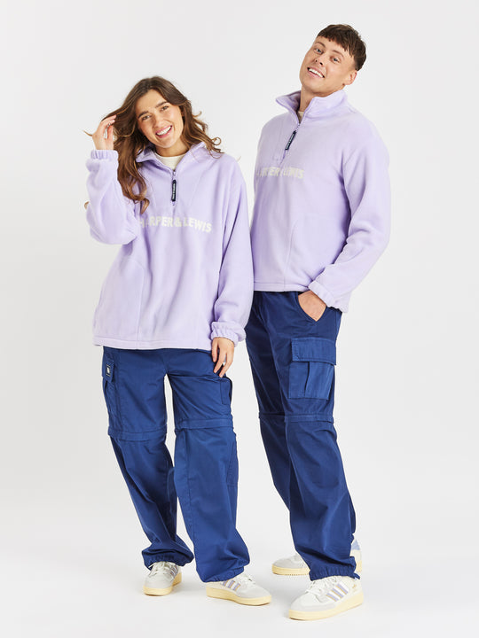 Tribe 1/4 Zip Fleece Lavendel